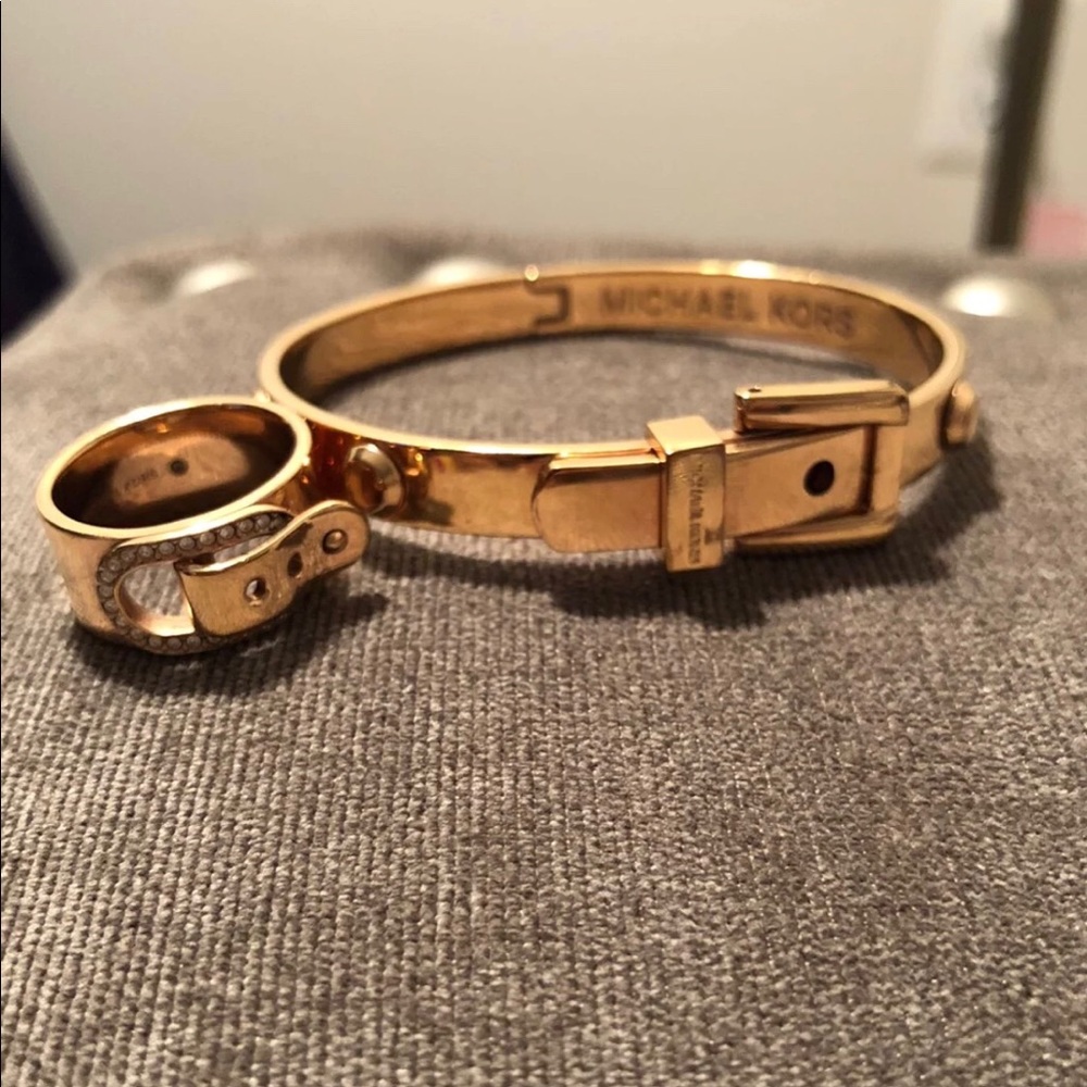 Michael Kors ring and bracelet